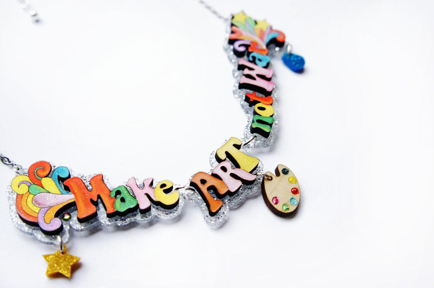 Make Music Not War Necklace by Laliblue