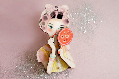Vanity Lady Brooch by Laliblue