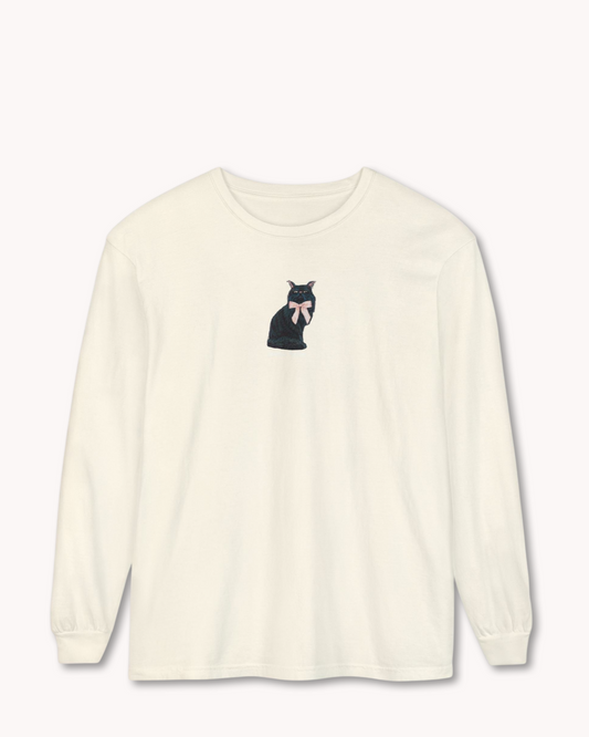 Black Persian Cat Long Sleeve T-Shirt