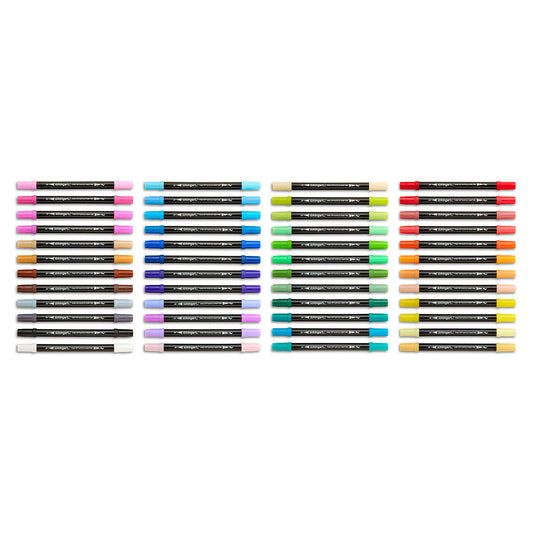 Dual Tip Acrylic Paint Pens - 48 Colors