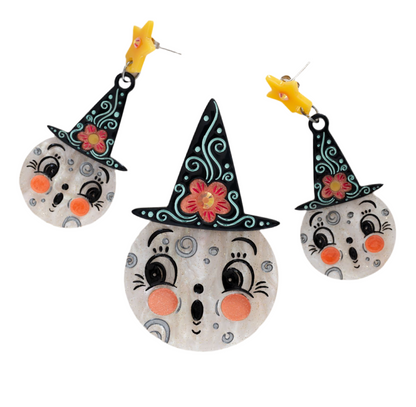 Bloomin' Luna Witch Brooch by Johanna Parker x Lipstick & Chrome Quirks!