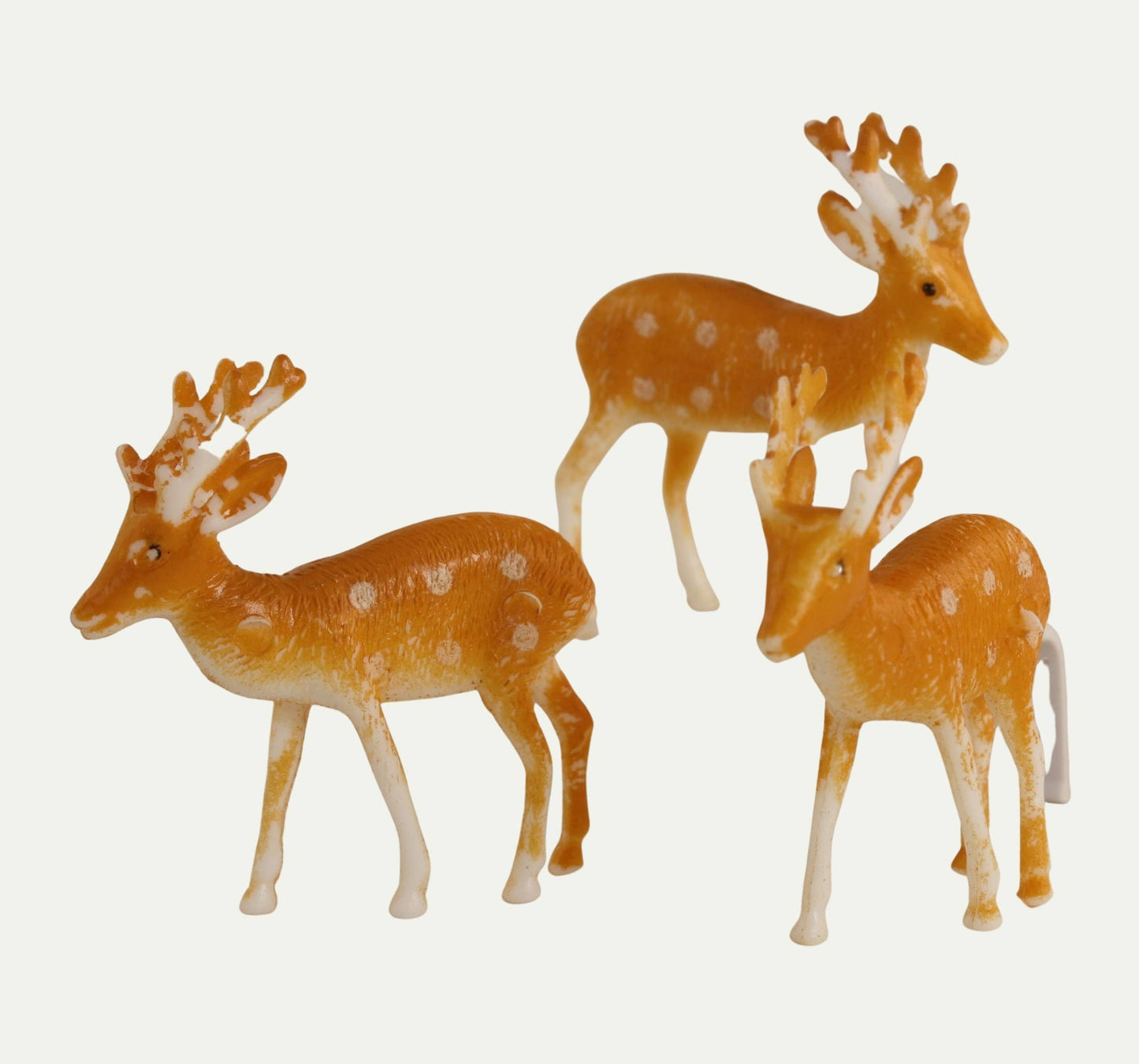 Retro Plastic Reindeer 1.5" - 4pcs Quirks!