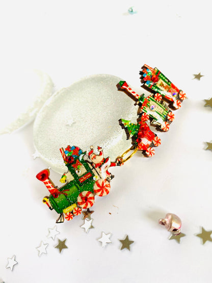 Christmas Train Brooch by Rosie Rose Parker