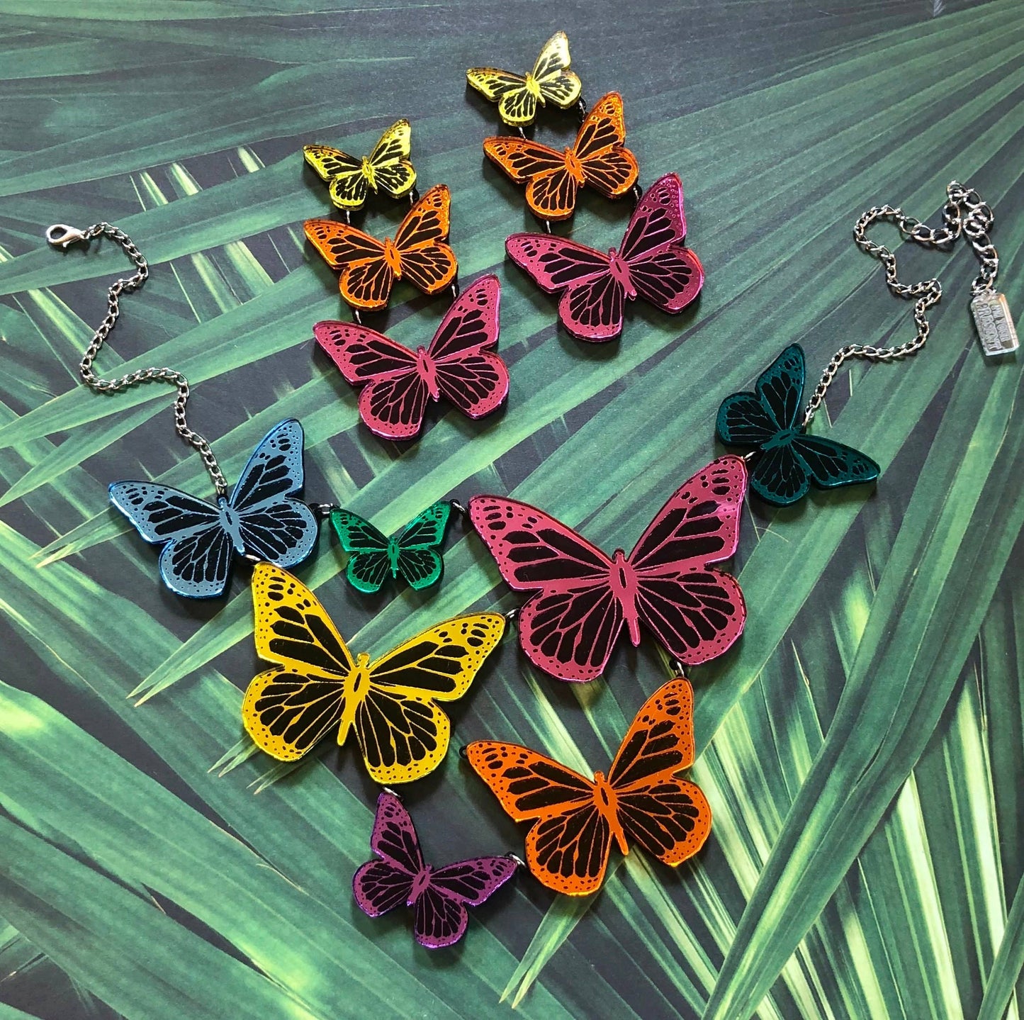 Mirrored Rainbow Butterfly Statement Necklace Quirks!