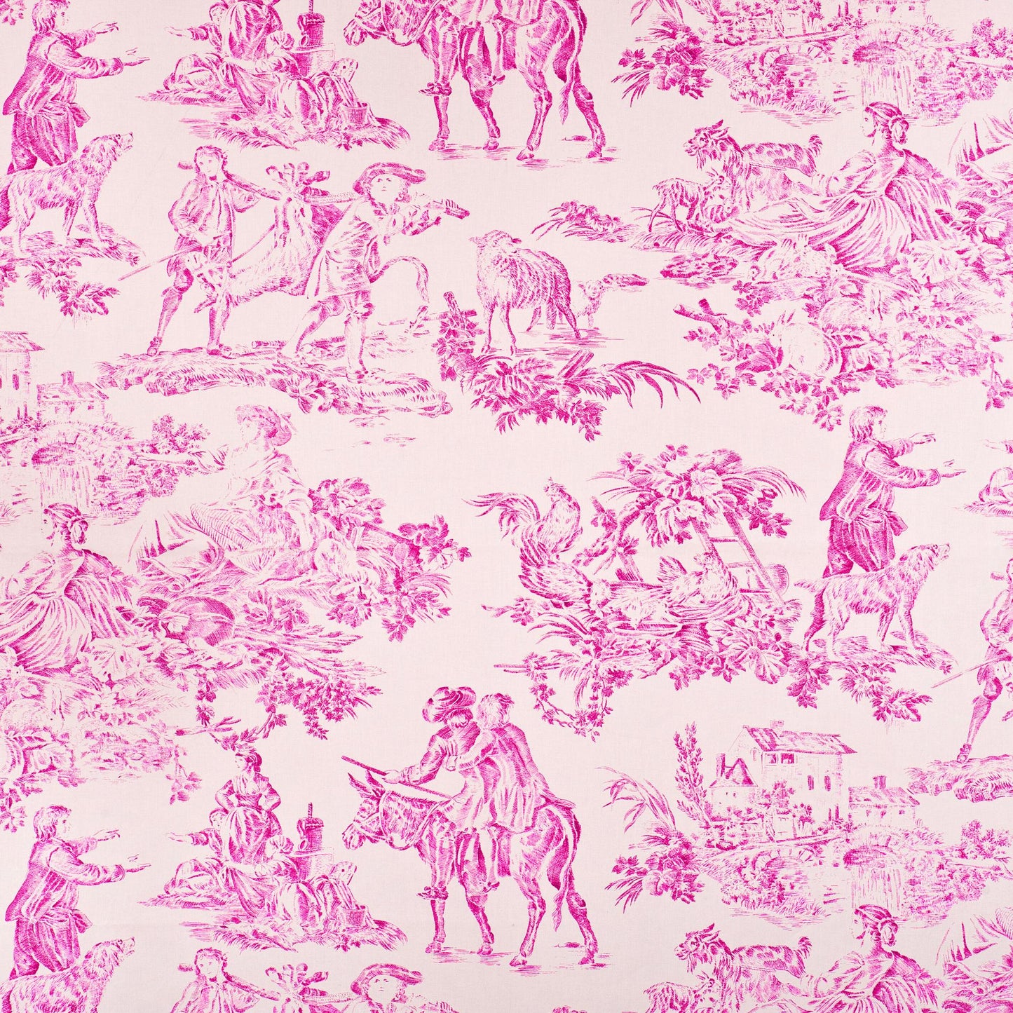 French Toile Inspired Cocktail Napkin