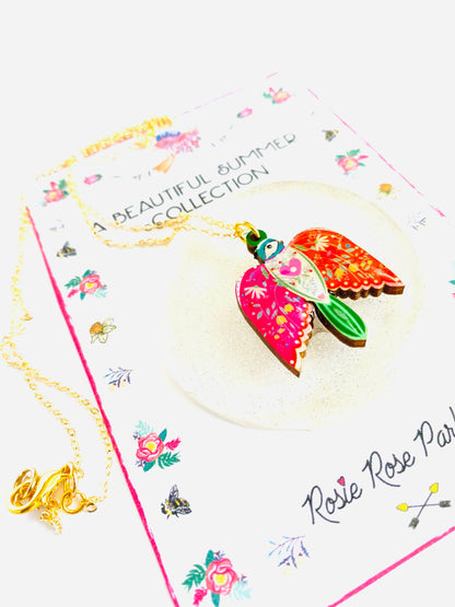 Pretty Bird in Flight Necklace by Rosie Rose Parker Quirks!