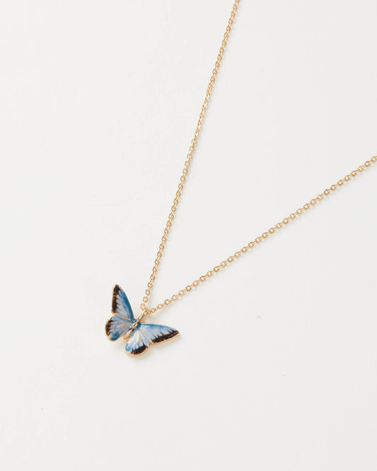 FABLE Enamel Blue Butterfly Short Necklace Quirks!