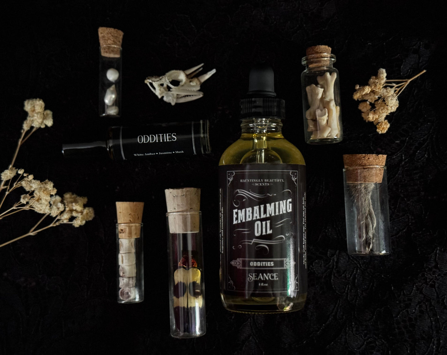 Oddities  - Embalming Lotion Oil - (amber, incense, jasmine)