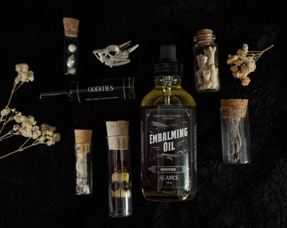 Oddities  - Embalming Lotion Oil - (amber, incense, jasmine)