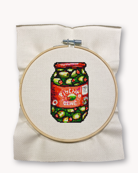 Olives Cross Stitch Kit ( LG 5 inch )
