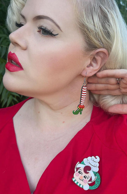 Jolly Jingler Mini Elf Mug Brooch by Lipstick & Chrome Quirks!