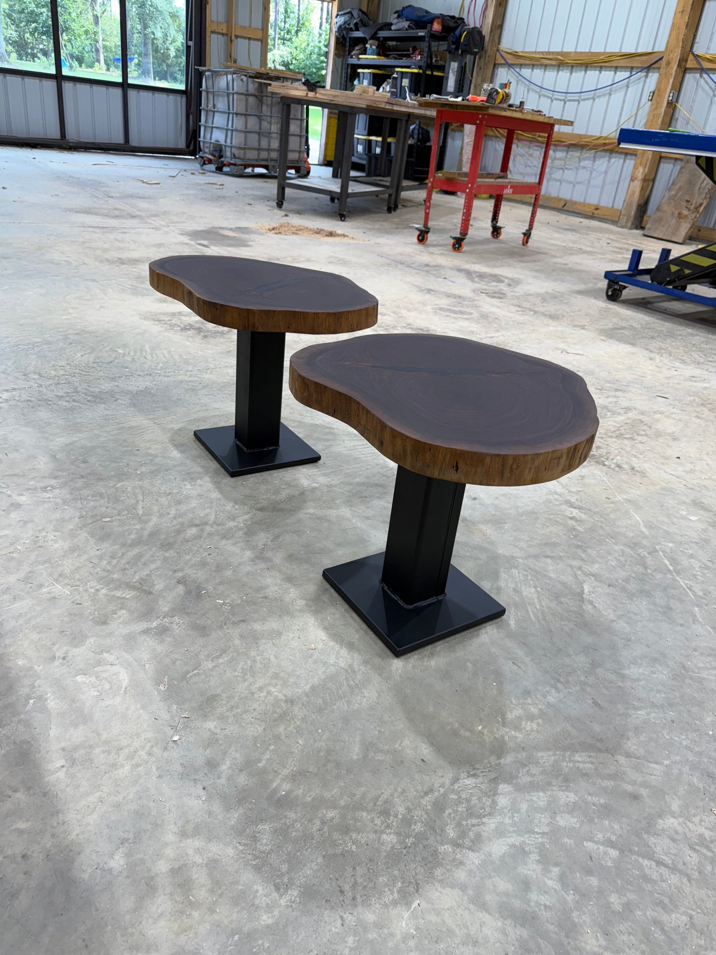 Walnut Cookie Side Tables
