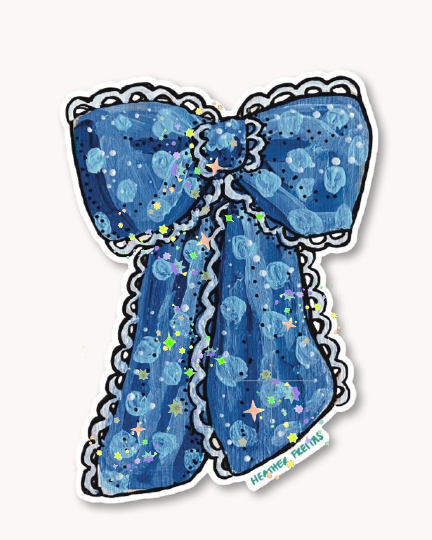 Blue Ribbon Sticker