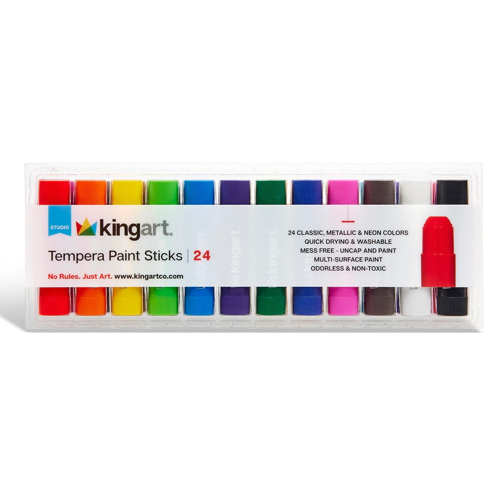 Tempera Paint Sticks, 24 Colors