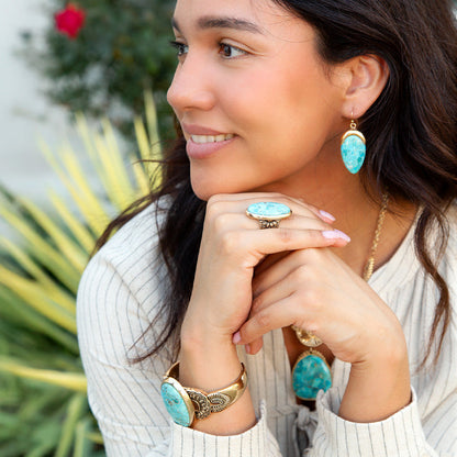 Agave Genuine Turquoise Ring