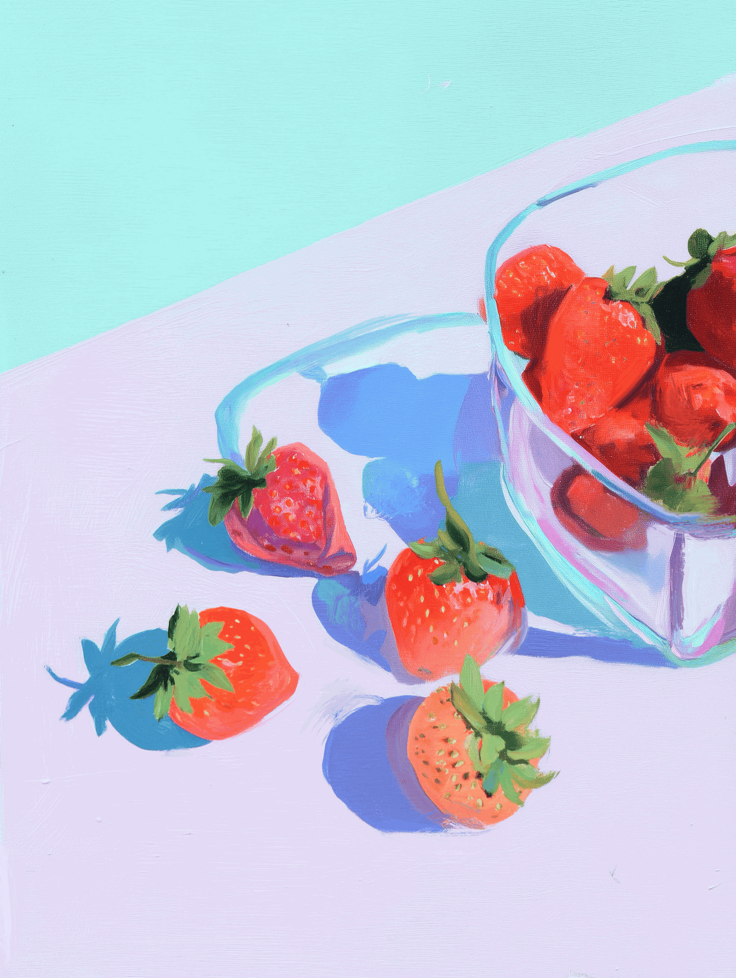 Strawberry Study - Original Painting