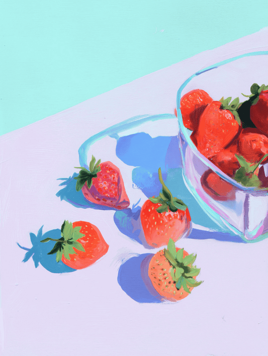 Mai Autumn • Strawberry Study Art Print – Botanical Fruit