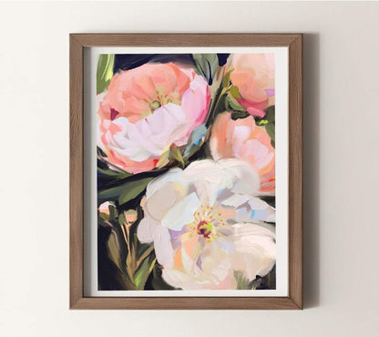 A Soft Blooming Art Print – Gentle & Serene Wall Decor