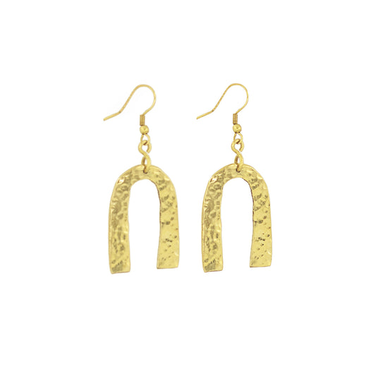Brass Arch Brass Earrings for Women - Bundi