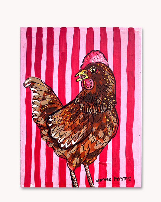 Brown Chicken ( Original Painting ) Heather Freitas