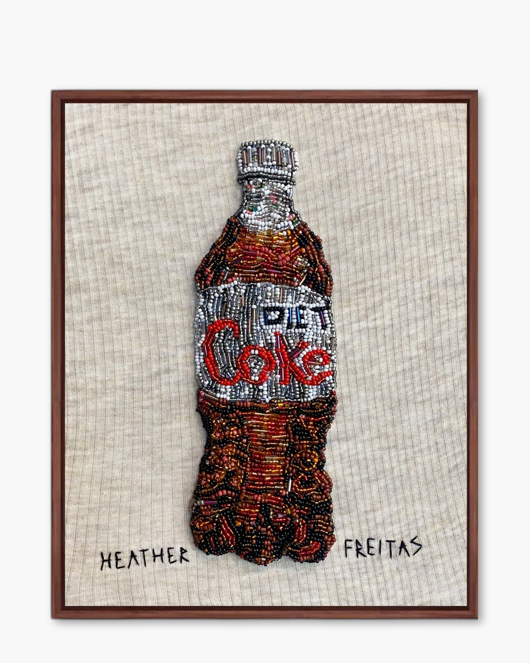Diet Soda Beaded Artwork Heather Freitas
