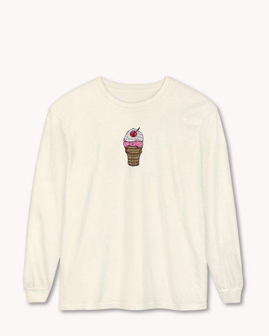 Strawberry Cone Long Sleeve T-Shirt