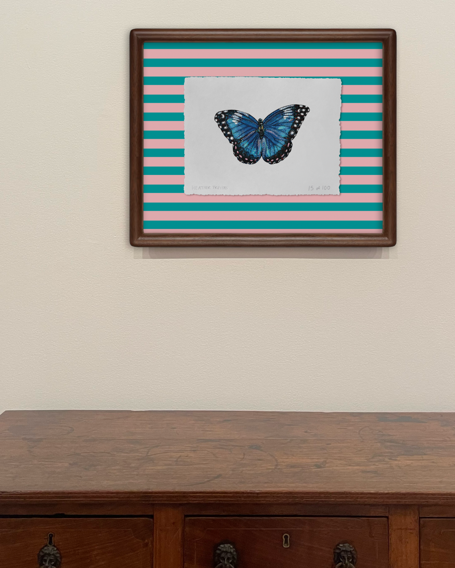 Blue Butterfly Limited Edition Framed Print
