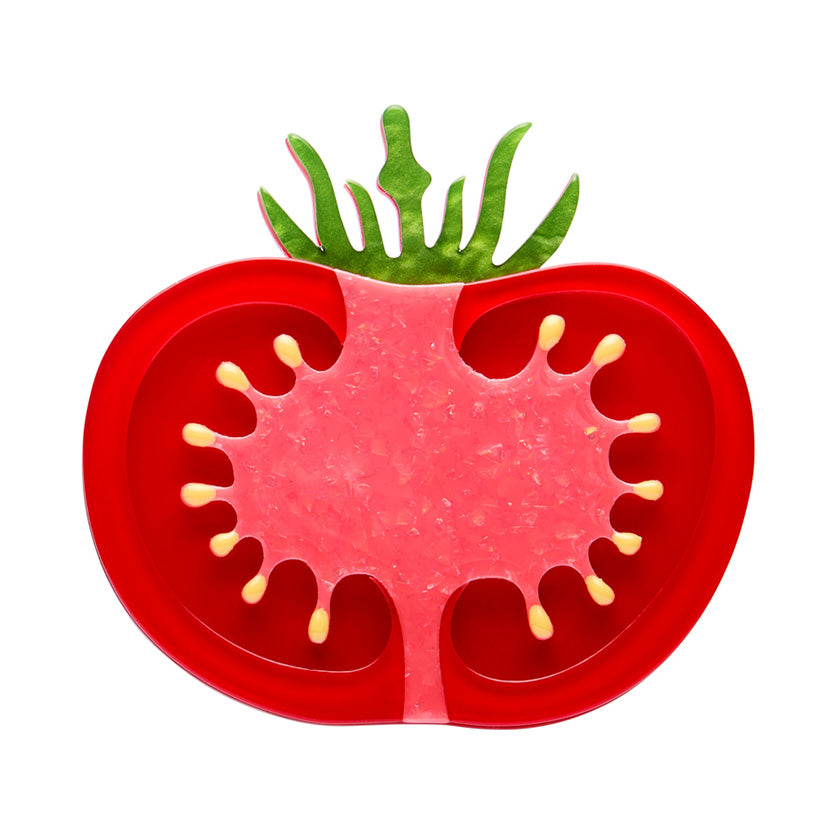Tomato Time Brooch by Erstwilder Quirks!