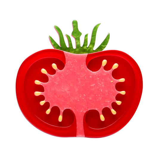 Tomato Time Brooch by Erstwilder Quirks!