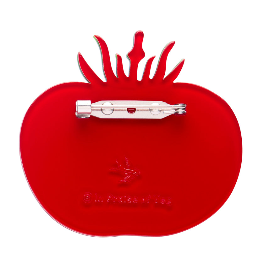 Tomato Time Brooch by Erstwilder Quirks!