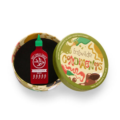 Turn Up the Heat Brooch by Erstwilder Quirks!