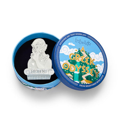 Socratic Method Brooch by Erstwilder