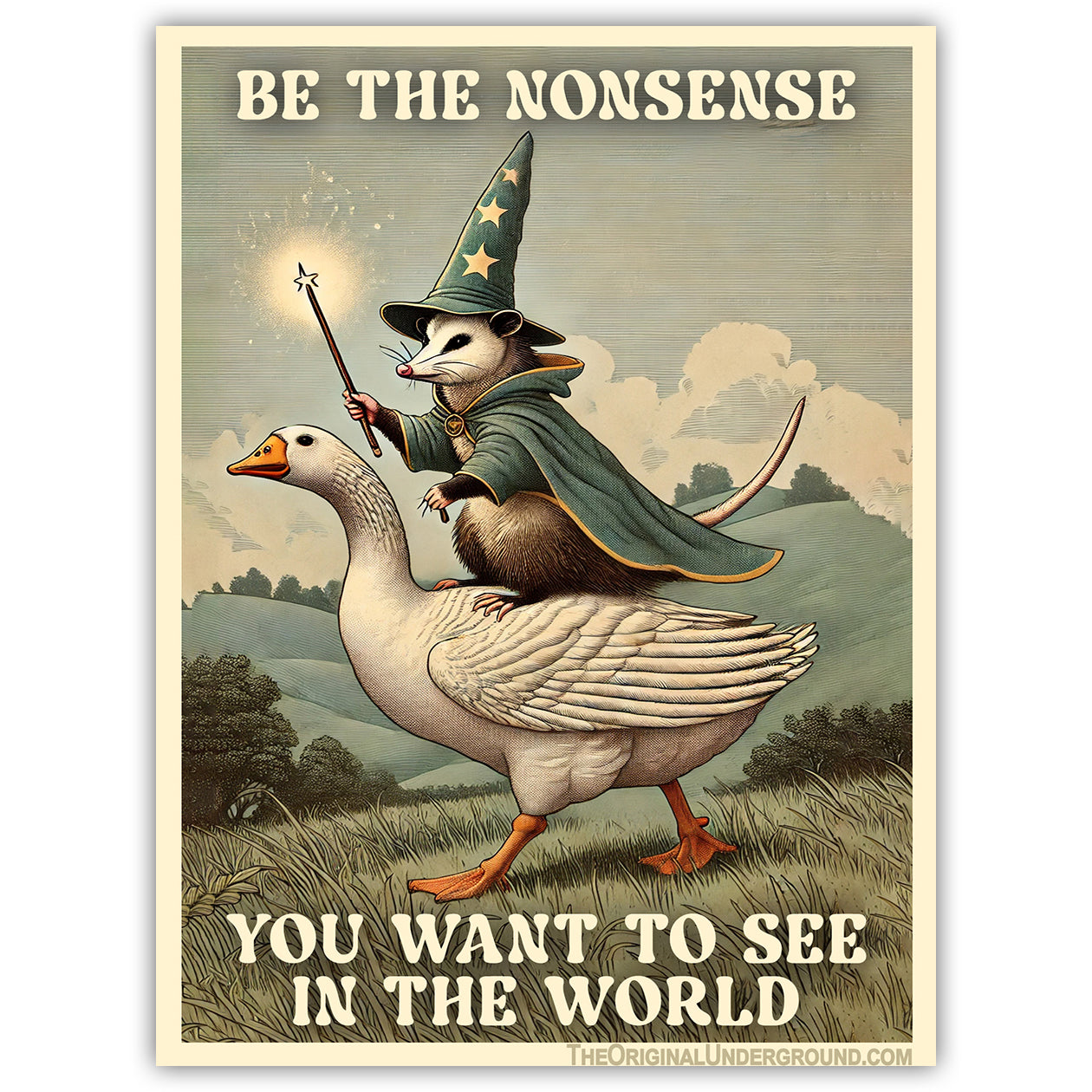 Be the Nonsense You Want to See In the World Car Magnet