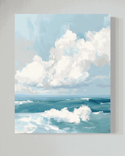 Perfect Beach Day – Original Oil Painting (16" x 20")