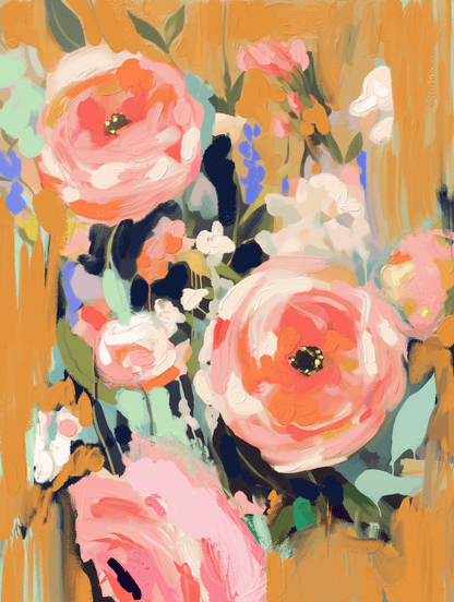 Beneath Apricot Skies - Original Painting