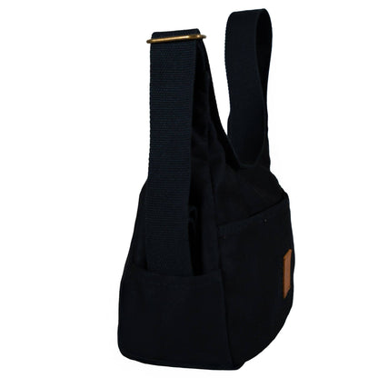 Crossbody Crescent Bag - Canvas Shoulder Bag for Women