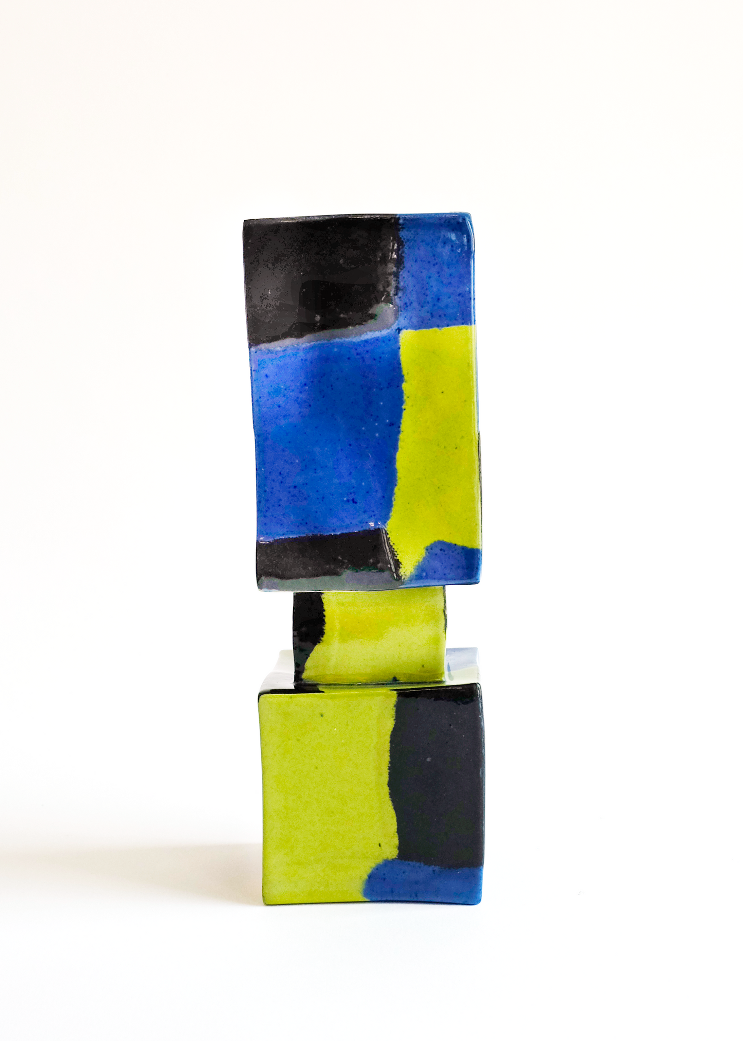 Squared Vase Large rust designs