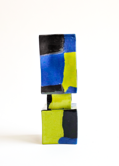 Squared Vase Large rust designs