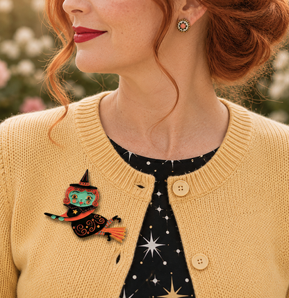 Broomhilda Brooch by Johanna Parker x Lipstick & Chrome