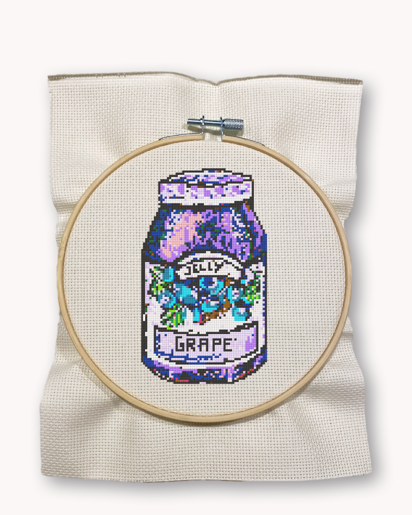Grape Jelly Cross Stitch Kit  ( XL 6.2 inch )