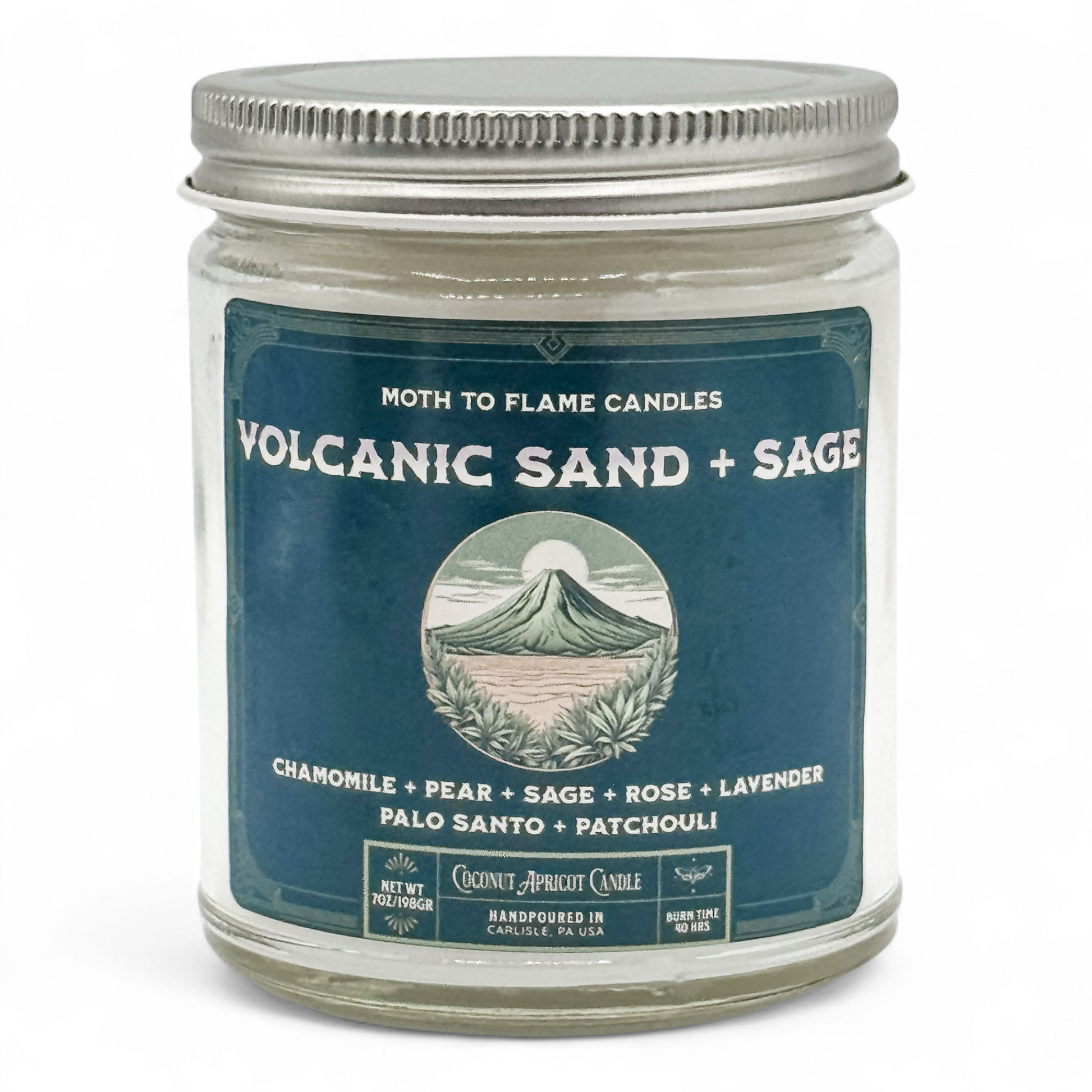 Volcanic Sand + Sage - 7 oz candle Moth to Flame Candles