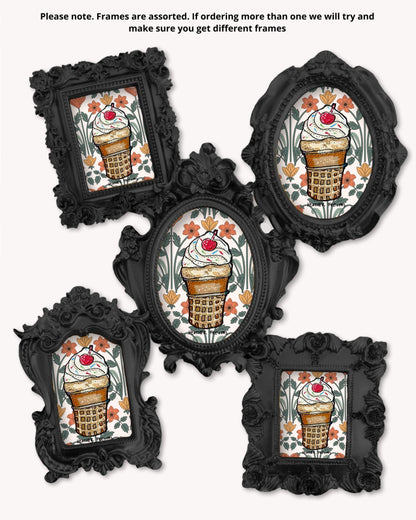 Vanilla Ice Cream Cone  - Mini framed print