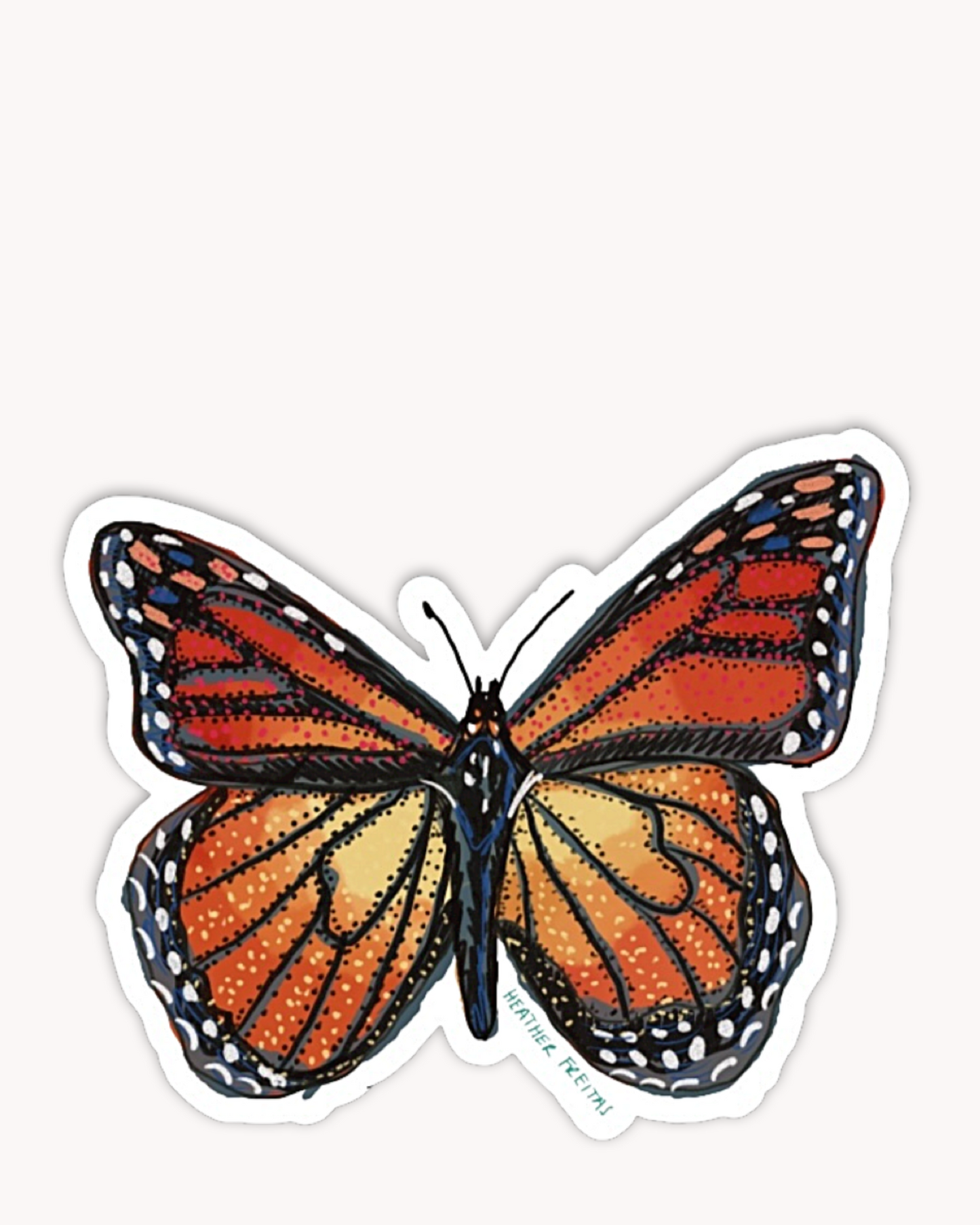Monarch Sticker