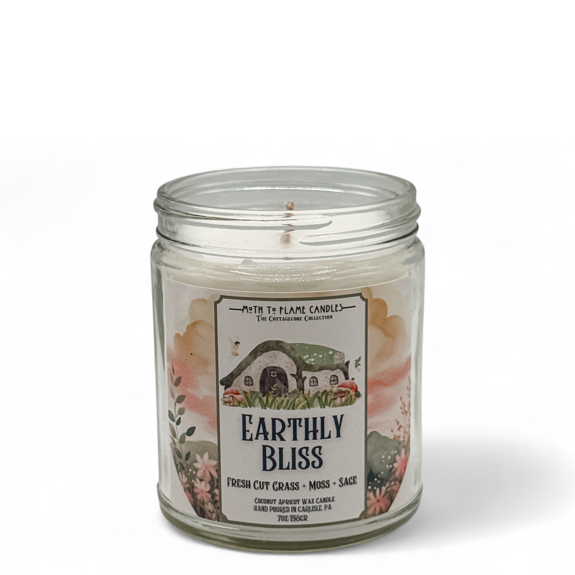 Earthly Bliss – 7 oz Candle Moth to Flame Candles