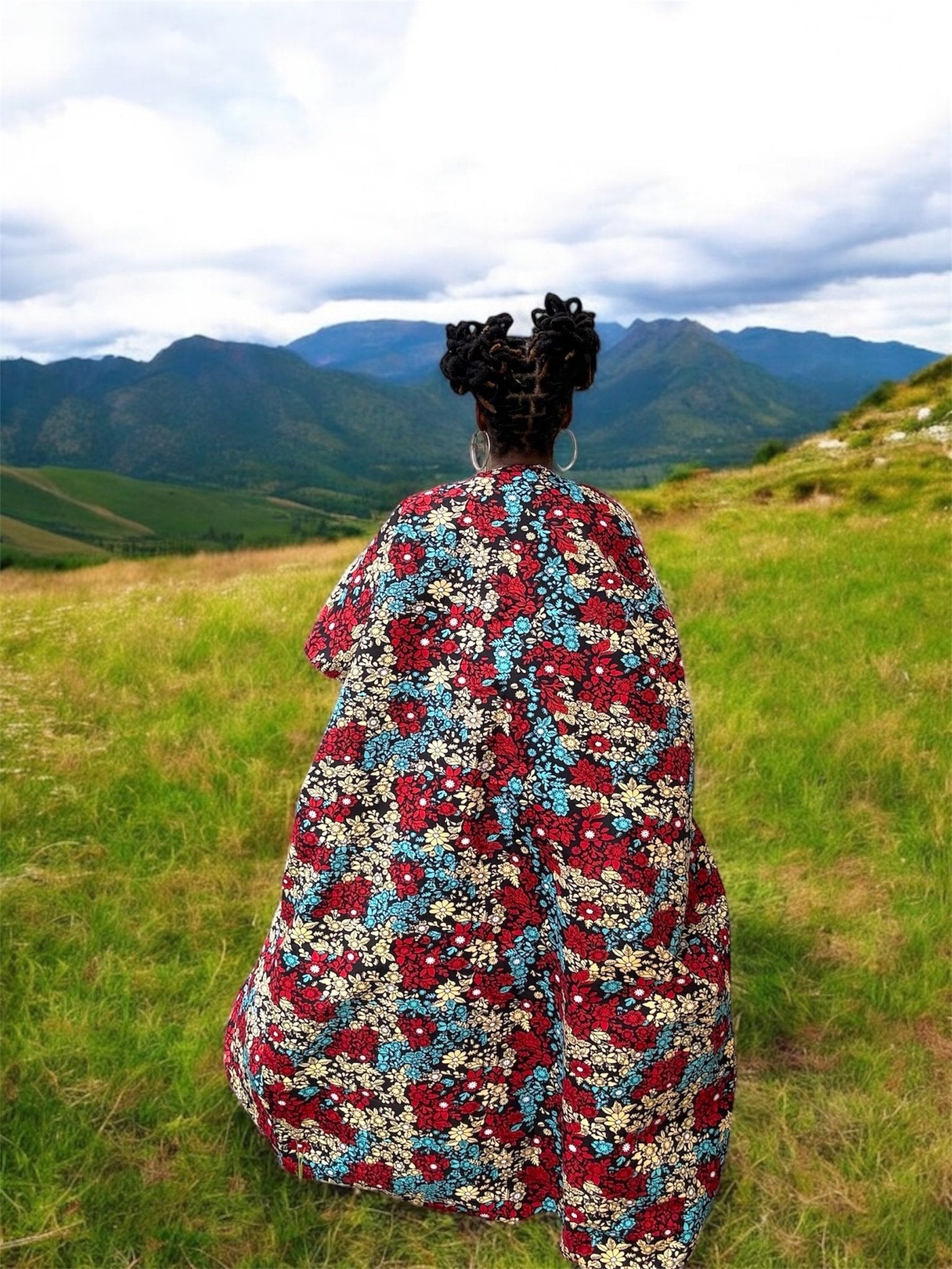 UKA Bold African Print Kimono Jacket - Handmade Ankara Outerwear for Women - Creative Freedom Collective