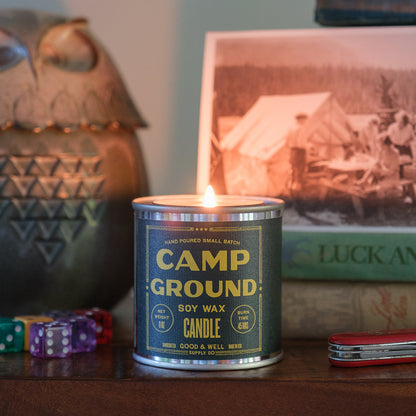 Camp Ground Happy Place Candle Good & Well Supply Co.