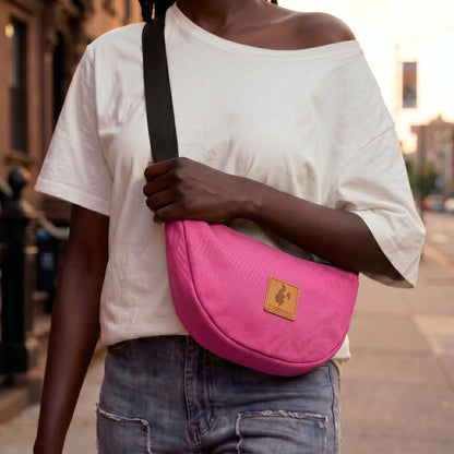 Round Mini Shoulder Bags for Women - Canvas Bag