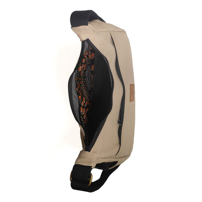 Crossbody Crescent Bag - Canvas Shoulder Bag for Women