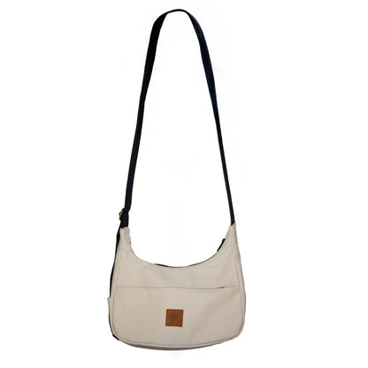 Crossbody Crescent Bag - Canvas Shoulder Bag for Women