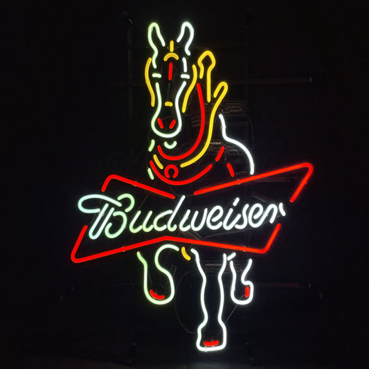 Clydesdale Horse Budweiser Neon Light Sign Neon Signs Land